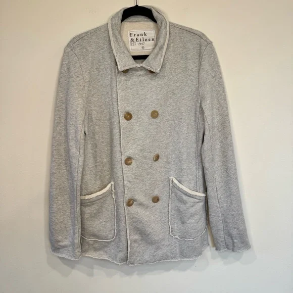 Frank & Eileen Belfast Sweatshirt Peacoat Size S Gray Melange - Picture 2 of 16